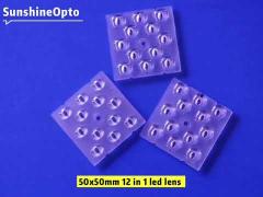 50x50mm 12 in 1 led lens 90 degree