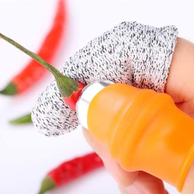 China Vegetable Plant Fruit Picking Tools Orange Gardening Tool Plant Picking Garden Thumb Knife for sale