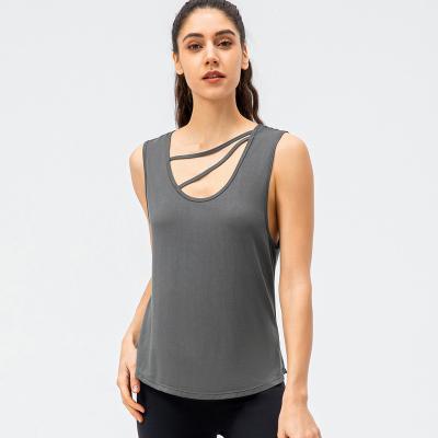 China Quick-Drying Breathable Sports Invest Women's Summer Workout Blouse Training Yoga Top for sale