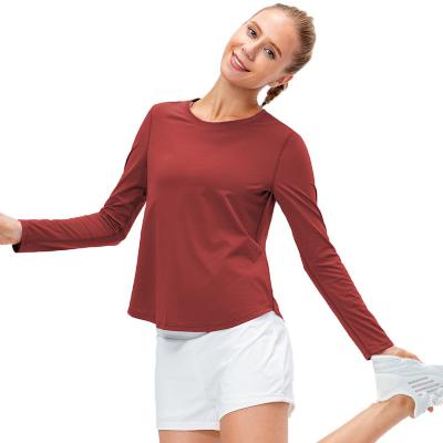 China Best Selling Stylish Good Quality T-shirt Sport Fitness T-shirt Plain T-shirt Breathable Products Suppliers Long Sleeves T-shirt for sale