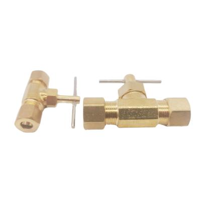 China General Brass Needle Valve 180 Degree Compression X Compression for sale