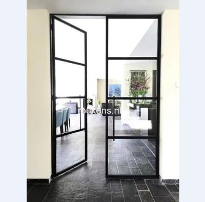 China Decorative main entrances of lowes crittal windows and decorative glass french doors doors for sale