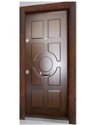 China Security Wood Doors Turkey Swing Security Doors Armored Steel Wooden Door for sale