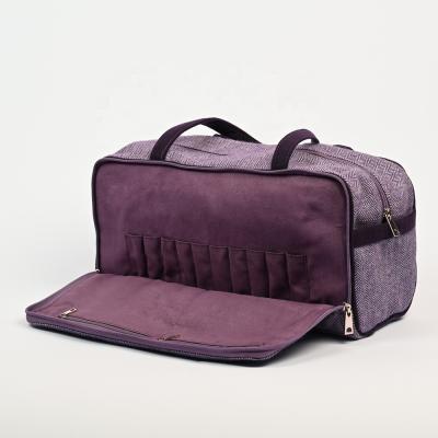 China Premium tweed wool & felt with suede inner lining. Knitpro COZY DAILY BAG Knitting Needle Yarn Bag 12811 for sale