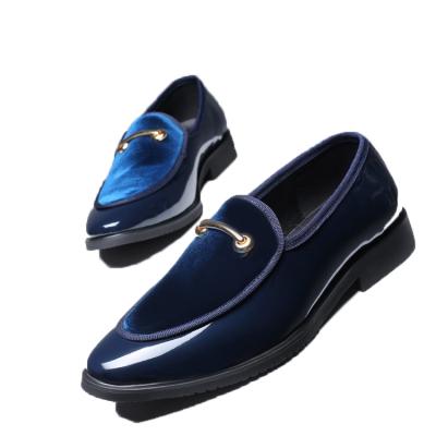 China Non-slip Customized Casual Leather Shoes Dress Patent Leather Fashion Business Men Shoes for sale