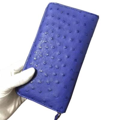 China Wallet Fashion Men Wallets Waterproof Genuine Leather Ostrich Embossed Purse for sale