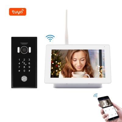 China Factory WIRELESS IP video door phone intercom ring doorbell work with tuya smart app. 7