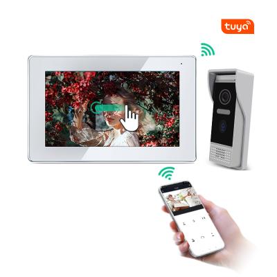 China tuya IP smart wifi door phone ring intercom ring doorbell touch screen app control 7