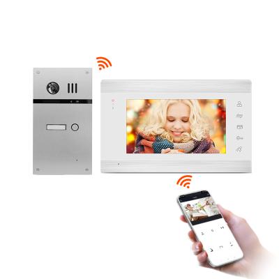 China TFT LCD App cheap wireless video-audio mobile tuya intercom door phone wifi IP smart wireless doorbell 7