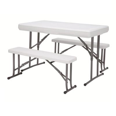 China Modern MOVAN HDPE Custom Plastic Folding Table Exterior And Interior 150kgs 32 Diameter 1 Mm for sale