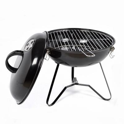 China Movan Outdoor Garden Portable Apple Mini Round Charcoal Grill Kettle Easily Assembled Camping Tabletop Grill for sale