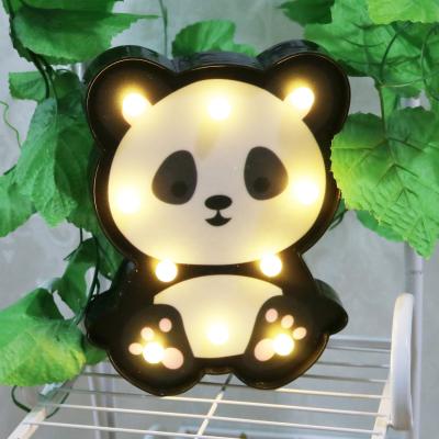 China Panda Bedroom Decorative LED Animal Night Lamp Panda Shape Light Cartoon Baby Night Lights Lamp for sale