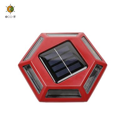 China 2021 New Hexagon Garden Disc Light Sensitive Waterproof Outdoor Garden Solar Stake Light for sale