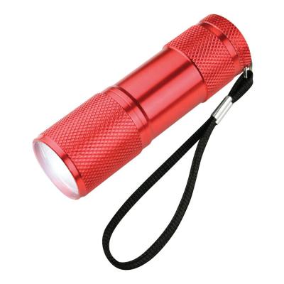 China Good Price 9LED Mini Battery Operated Alu Miniature Emergency LED Flashlight Flashlights and Torches for sale