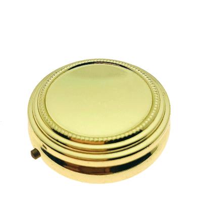 China 2018 Promotion Souvenir Gift Metal Round Tablet Pill Box With Mirror 50*17mm for sale