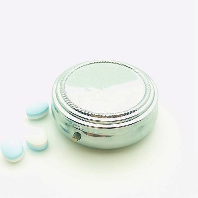 China Wholesale Metal Round Wallet Pill Box For Souvenir Craft Gift Promotion 58*20mm for sale