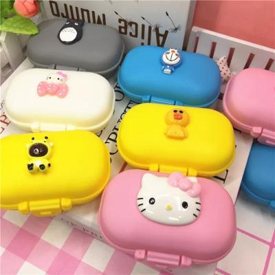 China Hello 2019 Cute Hot Selling Kitty Portable Small Travel Pill Box Pill Case Amazon Children Cartoon Kitty Hello for sale