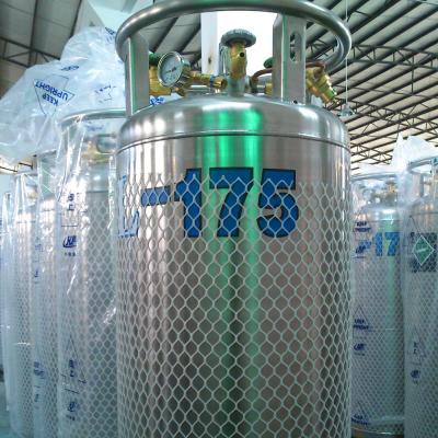 China 2.3Mpa Gas Medical Dewar Cryogenic Gas Cylinder For Liquid Oxygen Nitrogen Argon CO2 for sale