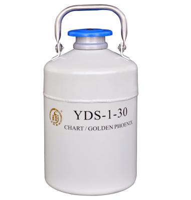 China YDS1-30 Farms Storage Container 1L Liquid Nitrogen Dewar Tank/Container/Flask for sale