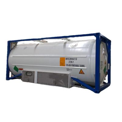 China For transport and storage T75 20' tank container for cryogenic liquid gas LO2 LN2 LAr LNG and LCO2 for sale