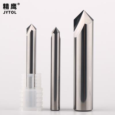 China CNC Carbide Chamfer Countersink Machining Milling Cutter 60/90/120 Degree V-flute Router Chamfering Bit for sale