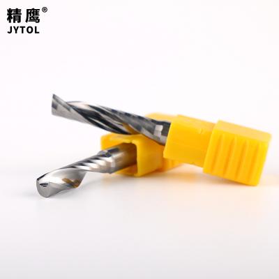 China Solid Carbide Milling Machining Router Bit End Mill Safety CNC Machines Acrylic Single Edge Milling Cutter for sale