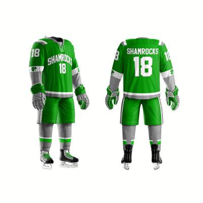 China Team Germany Embroidery Deutschland White Hockey Jersey Sets Team Name Sportswear Men Black Ice Hockey Wear Custom Made For Adults for sale