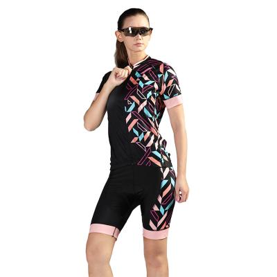 China Breathable Bike Suits Women Cycling Jersey Customized Sublimation Quick Dry Short Sleeve Sets 1 Set XS-4XL / Customized Size For Adults for sale