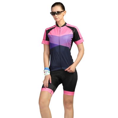 China Breathable 2021 Women Cycling Jersey Set Summer Ladies Cycling Clothing Girl's Bicycle Bib Shorts Bike Clothes MTB Pants Suit Sport Wear for sale