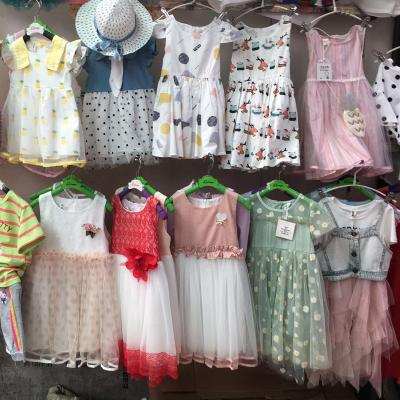 China Lovely Popular Children's Little Girls Net Gauze Dresses Mixed Group 2-7 Years Baby Girl Summer Princess Dresses Mix Brand New Clothes for sale