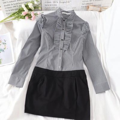 China Autumn Women Long Sleeve Dress Fashion Women Spring Breathable Floral Dress Wholesale Brand New Mix Clothes for sale