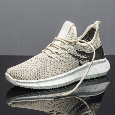 China Men's Mesh Shoe Black Gray Khaki Men's Casual Shoes Wholesale Custom Made Men's Fashion Trend Men's Breathable Sports Sneakers for sale