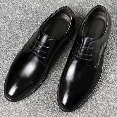 China Breathable Men's Genuine Leather Suits Wholesale Shop Interior Men's Stylish Shoes Increase Shoes for sale