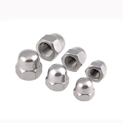 China DIN1587 Heavy Industry Stainless Steel Domed Cap Nuts Hexagon Domed Cap Nuts for sale