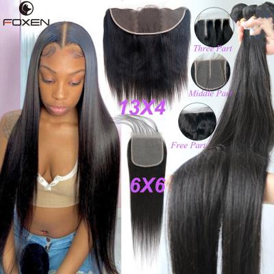 China 100 Curl Premium Virgin Hair Bundles And Closure Curly Set Peruvian Hair With Film Lace Frontal Cambodian Wavy Hair Body Wave With Closure for sale