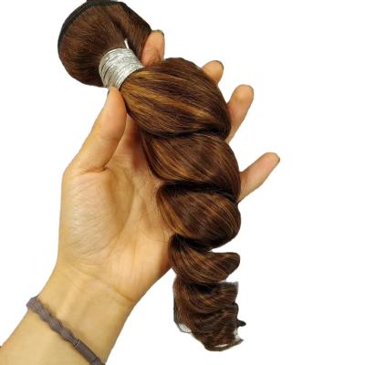 China 12a Curly Double Curly Vietnam Hair Highlight Color Pulled Hair Bundles Body Wave Hair Weave Color #p4m27 Piano Color Mixed Bundles for sale