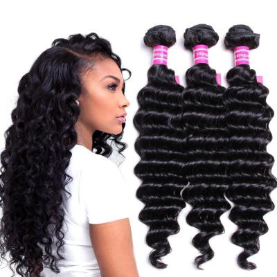 China Curly Curly Deep Wave Hair Bundles Raw Natural Brazilian Hair Extension Grade 7A 8A 9A 10A 100% Hair Extensions for sale