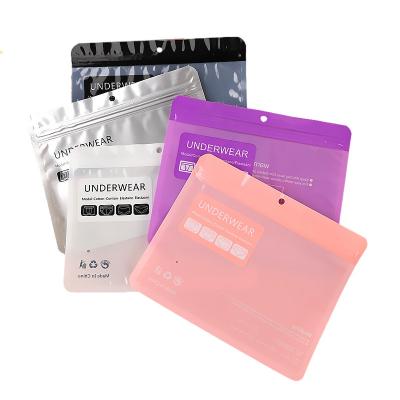 China Wholesale Custom Frosted Mailing Logo Moisture Proof Bags Hang Clear Plastice Travel Plastic Bag Zipper Clothes for sale