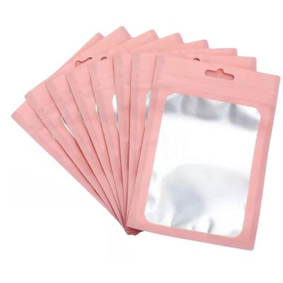 China Mulit Recyclable Colorful Laminated Aluminum Foil Plastic Packaging Zip Lock Bags 3 Side Small Seal Flat Pouch With Zipper for sale