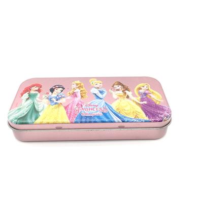 China Others Tinplate Stationery Cartoon Pencil Case Metal Children's Iron Stationery Box Packaging Single-Layer Customized Pencil Case for sale