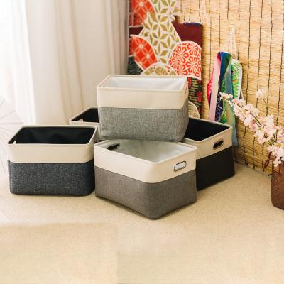 China Latest Fashion Design Cotton Laundry Hamper Model Large Capacity Cute Viable Storage Basket for sale