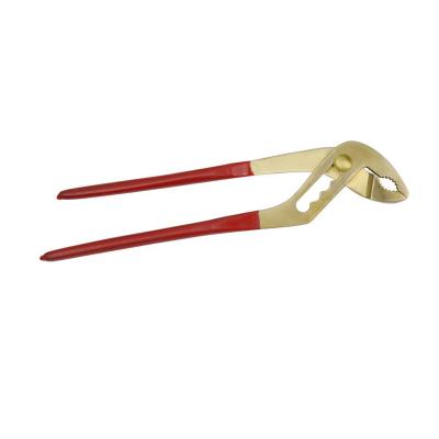 China Cutting Tool Premium Beryllium Bronze Water Pump Explosion Proof Non-sparking Pliers for sale