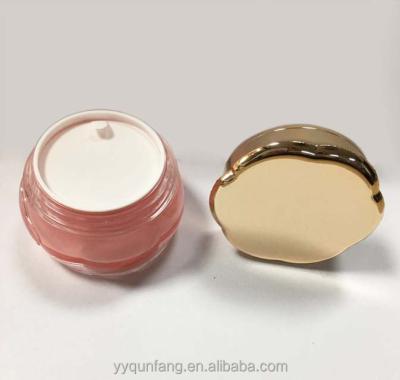 China 50g Empty Plastic Acrylic Jar High Quality Shape Body Butter Skin Care Squash Cream for sale