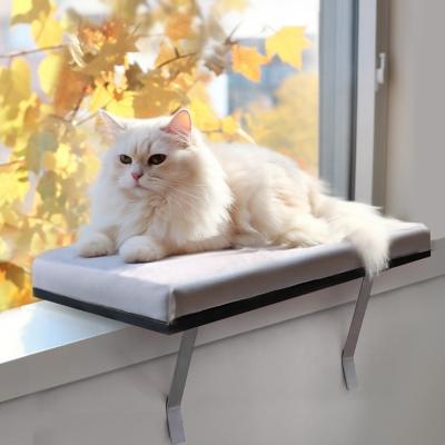 China Cats Luxury Comfortable Cat Window Hammock Indoor Wall Seat Mounted Window Perch For Cat Capacity Of 30 pounds for sale