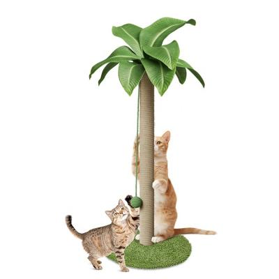 China SISAL HIGH QUALITY CAT TOY CAT SCRATCH COLUMN EASY TO INSTALL SIMULATED PLANTS for sale