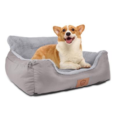 China Sustainable High quality Multifunction Dog Car Seat Travel Dog bed with safe belt Pet Bed Cushion waterproof fabric for sale