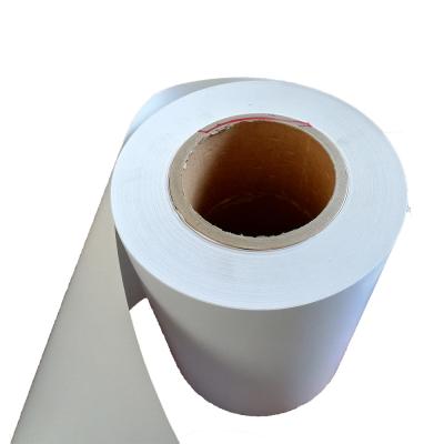 China Material de papel térmico da etiqueta adesiva da parte superior HM2233 com o forro branco do papel glassine à venda