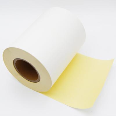 China Papel de transferencia térmica revestido de material de papel velo con adhesivo de revestimiento de vidrio amarillo HM2533H en venta