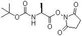 China Boc-Ala-OSu(CAS NO:3392-05-0),Boc-L-alanine N-succinimidyl ester for sale