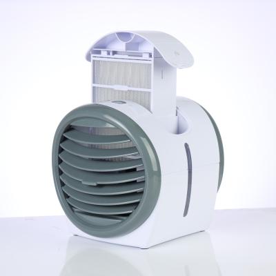 China New Mini Air Conditioner Cooling Air Water Mist Fan Air Cooler Portable Rechargeable Portable/Ready-to-use Desk Fan for sale